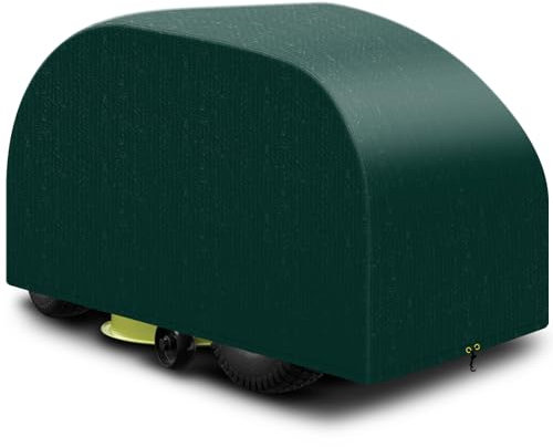 PATIO PLUS Ride on Lawn Mower Cover,Outdoor Garden Lawn Tractor Cover,High-quality Polyethylene fabric material Waterproof, Windproof, Anti-UV, 110 x 165 x 103 cm (Green)