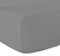 Drap-Housse 100% Coton 57 Fils - Gris - 180 x 200 cm - Bonnet 30 cm