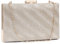 BAIGIO Bolso de Boda, Oro Plata Clutch Mujer Fiesta Carteras de Mano Bolso de Noche Embrague Bandolera Con Cadena Novia