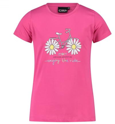 CMP T-shirt per bambini, Fucsia, 140 cm