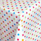 Wachstuch Wachstischdecke Tischdecke Gartentischdecke Bunte Punkte Eckig 130 x 220 cm abwaschbar gefaltet