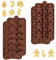 Stampo in silicone di Natale, 4 stampi per cioccolatini natalizi in silicone, albero di Natale, Babbo Natale, calze di Natale e pupazzo di neve per cioccolatini fai da te