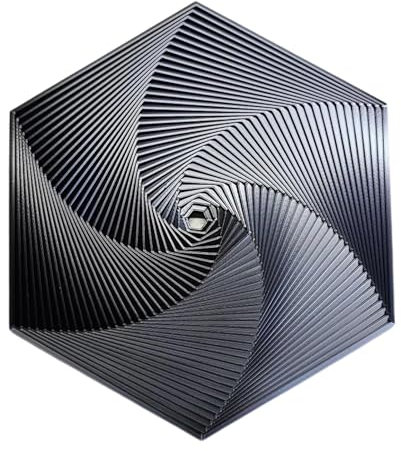 FmtwPhn 14.6cm 3D -iral-Fidget-Spielzeuge, Hexagon -iral Spielzeug, Fractal Fidget Hexagon 3D Fidget, 3D-Druck Hexagon Cube Fidget Gear Spielzeug, Perfekt Für Stress Und Angst Fidget Spielzeug