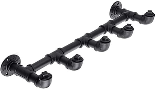 SXKJ Toallero de tubería Industrial, para Colgar en la bañera de la Cocina Hardware de Barra de Toalla rústico Hardware de Montaje Toallero