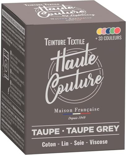 HAUTE COUTURE - Tinte para Ropa y Textil Marrón - 350g - Marrón Topo - Tinte Textil Todo en uno - Listo Para Teñir Ropa y Tejidos