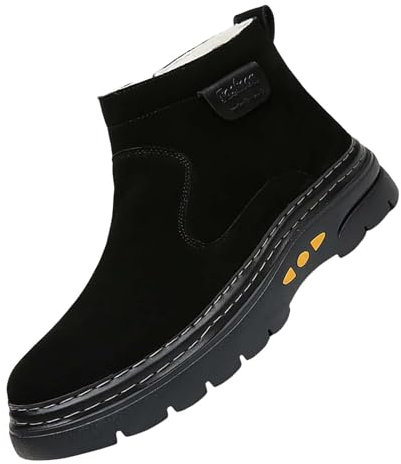 Generico Stivaletti Pioggia Bambino Stivali Alti Donna Stivali da Neve da Uomo Stivali da Neve Alti da Uomo Scarpe da Ginnastica Casual alla Scarpe Casual Piatte Stivaletti Pioggia (Black, 43)