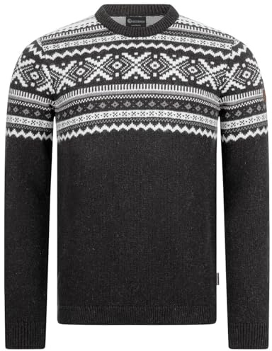 Giesswein Norweger Pullover Herren - Wollpullover mit Jacquard-Strick | Feinste Merino-Lammwolle, angenehm weich – extra warmer Pullover für Herren an kalten Wintertagen