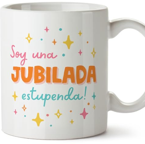 MUGFFINS Tazas para JUBILADA mujer - En Español - Soy estupendo! - 11 oz / 330 ml - Regalo original y divertido