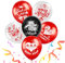 DPKOW 30 STK Luftballons Köln Karneval Deko, Kölle Alaaf Luftballons Deko Helau Jeck Luftballons für Köln Fasching Deko, Rot Weiss Latexballons Kölle Karneval Kölner Deko Zubehör