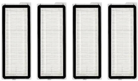 (4 Pièces) Qrevo S Filtre HEPA de Remplacement Compatible avec les Aspirateurs Robots Roborock Qrevo MaxV, Qrevo S, Qrevo Plus, Qrevo Pro, Qrevo Curv, Qrevo Edge, Kit d'Accessoires De Filtres