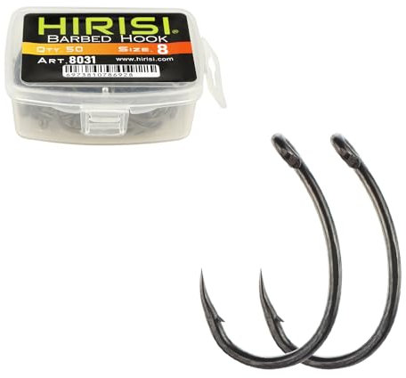 50 StüCk Angelhaken PTFE-Beschichteter Edelstahl Mit Hohem Kohlenstoffgehalt Stacheldraht Angelhaken Mit öSe AngelzubehöR (FBA-8031-8)