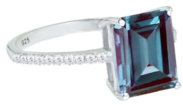 Gems Vibes Ring aus 925er Sterlingsilber, Geburtssteinring für Frauen