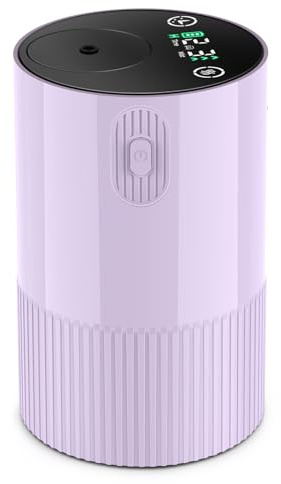【Wasserloser Diffusor für ätherisches Öl】Tragbarer Vernebler ätherisches Öl Diffusor, Aroma Diffusor für Auto, Reisen, Zuhause (lila)