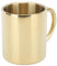 Taza de café 304 taza de café de acero inoxidable taza de aislamiento de doble capa de gran capacidad con lavavajillas de manejo, adecuado para té, leche, etc. Oro, 220 ml. (Oro 300ml)