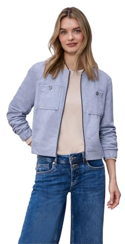 Street One Damen 2117550 Blouson im Melange-Look mit Zipper (1er Pack)