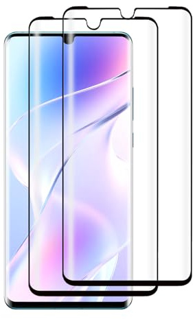 VideoSecu 2 Pièces Verre Trempé pour Huawei P30 Pro Protection écran - 9H Ultra Résistant, Anti-Rayures, Protection Écran 3D, Toucher Sensible, HD Sans Bulles pour Huawei P30 Pro Vitre Protection