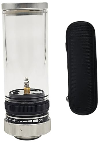 Linterna de gas, linterna de gas de metal ajustable para acampar con vidrio resistente al calor, lámpara de vela portátil con bolsa de almacenamiento para acampar y caminar para uso diario