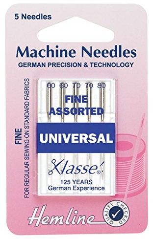 Hemline Sewing Machine Needles Size Fine Universal H100.991