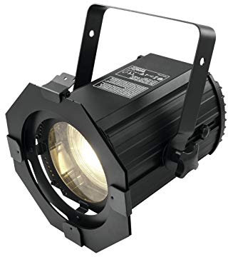 Eurolite LED THA-50F Theater-Spot | Fresnel-Scheinwerfer (Stufenlinse), 50-W-Warmweiß-LED, extrem leise, DMX