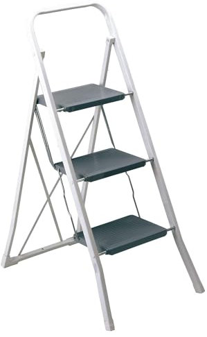 Rayen Scala Piccola, acciaioMetallo, Bianco,griggio, 115x46x3,5