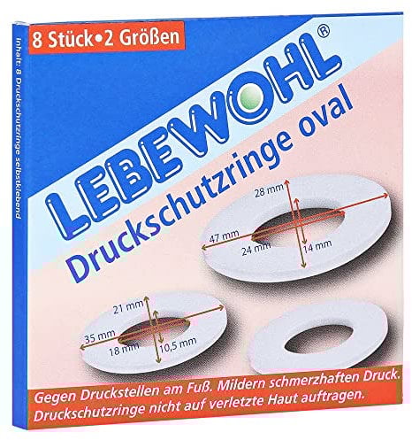 Lebewohl Druckschutzringe Oval