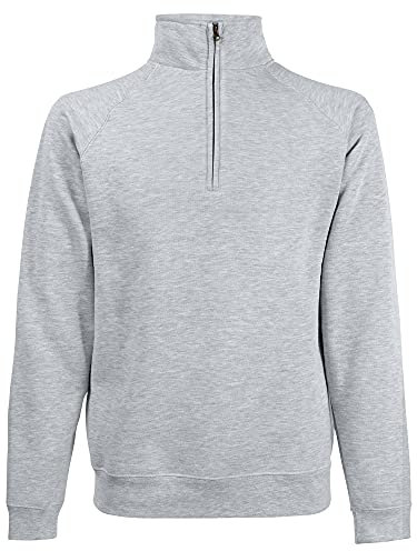 Fruit of the Loom Men's Premium Sweater, Heather Grey, L UK