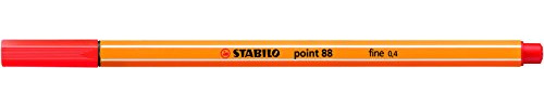 STABILO Fineliner point 88 - Pack of 10 - Light Red