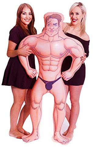 Alandra Party HARRY-HUNK Aufblasbare Mann, 152 cm hoch, Mehrfarbig