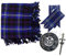 Kilt Fly Plaid 121,9 x 121,9 cm Schottische Highland Fly Plaid Brosche & Pin Antik / Kilt Flash Set, Erbe Schottlands, Einheitsgröße