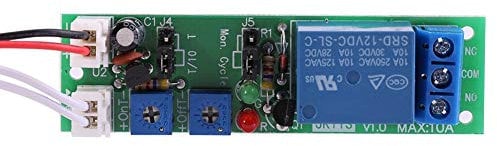 Hilitand 1pc DC 12V/24V Timer Switch Module Adjustable Cycle Timer Delay On/Off Switch Relay Module 6 Types Optional (DC12V 0-120mins)