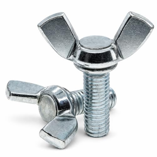 Lot de 10 vis papillon en acier M5 (5 mm x 25 mm)