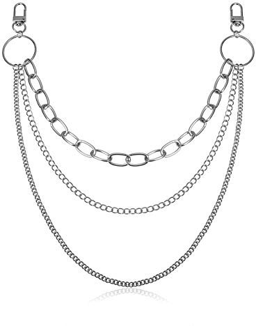 Hose Kette Hosenketten Hip-pop Jean Metall Hosenkette Damen Dual Layer Punk Hose Kette Festtag Geschenk Nacht Party Dekoration