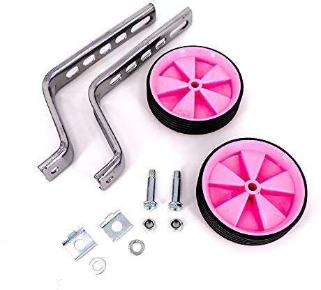 2 Teile/Satz 12-20 Pink Stützräder für Kinderfahrrad Sicherheitsstützräder Sport Kinder Fahrrad