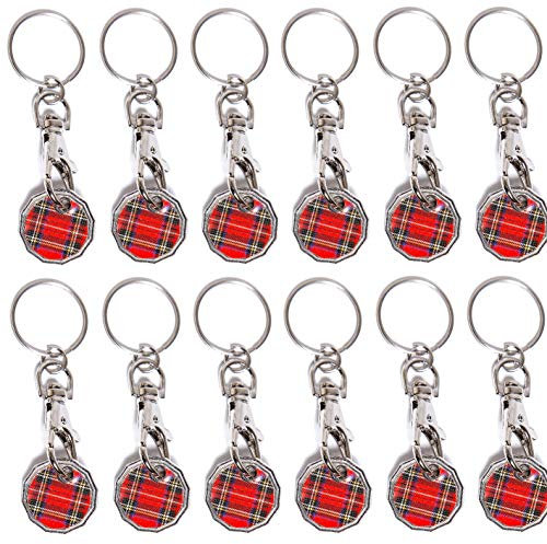 UK Phoenix Lot de 12 porte-clés jetons de monnaie de 1 £ – Design à 12 côtés – Parfait pour les chariots de courses, les gymnases et les équipements à pièces – Compatible avec Aldi, Lidl, Tesco