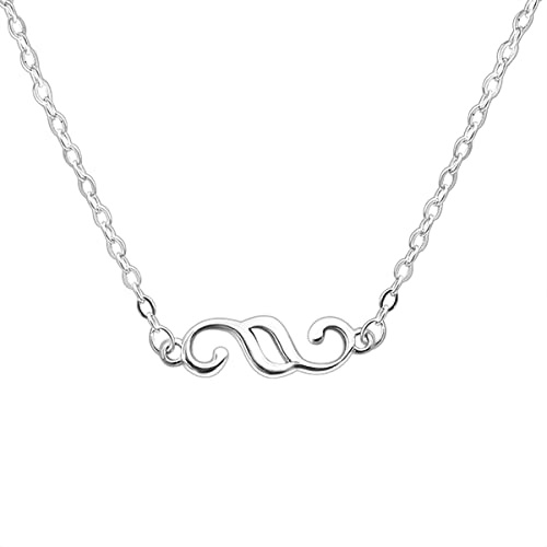 Lawellery Paragraphen Anhänger Kette Halskette, Schmuck für Juristen - Silber (40cm Länge)