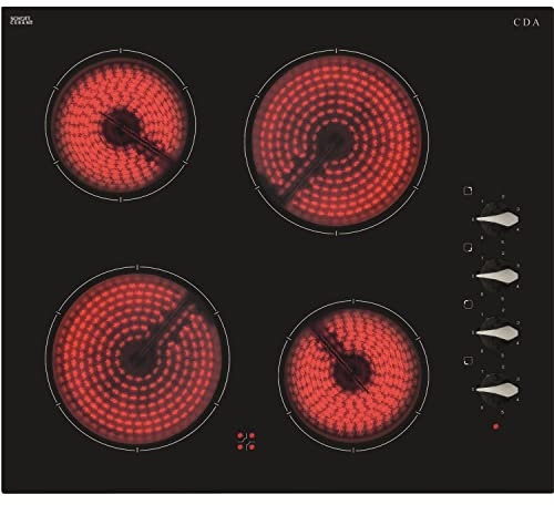 CDA 60cm 4 Zone Rotary Control Ceramic Hob