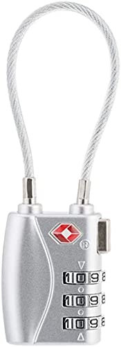 CELIMS - Cadenas TSA Valise Avion | Cadenas Code | Cadenas Valise | Protection Idéale pour Vos Bagages | Lot de 3 Gris