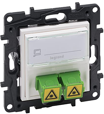 Fiche RJ45 NS-Frontale Base Fibre Blanche (Legrand 864144)