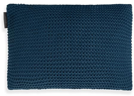 KNIT FACTORY - Vinz Kissen - Petrol - 60x40 cm