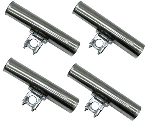 SHADDOCK Rutenhalter Einstellbar Edelstahl Angelrute Racks Angelrutenhalter Stabil 360 Grad Drehbar und einfach stellbar für Boot Kajak Yachten Fischerboot (4 STK)