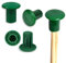 Jc.upin 24 Cane Toppers Caps,Green Rubber Garden Bamboo Cane Topper Protectors for Bamboo Sticks/Canes,Plant Stakes