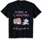 Little Camping Queen – Einhorn Meerjungfrau Wohnwagen Mädchen T-Shirt