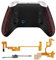 eXtremeRate Victor X Remap Kit para Xbox Series X/S Mando 6 Perfiles Modos & Carcasa Trasera & Rieles Laterales Rediseñados & 4 Botones Traseros para Xbox Core-No Incluye Control(Salpiaduras Rojas)