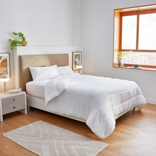 Pikolin Home - Edredón Antialérgico de Microfibra 300 gr | 135x200cm | Cama 90 | Relleno Nórdico | Otoño Invierno