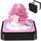 Schreibtischkalender mit Lichtern, 2025 Schreibtisch Kalender 3D Memo Pad Papier Kunst Sakura Baum Kreative 3D Notizblock Papier Schnitzen Geschenk Desktop Dekoration (Rosa Baum)