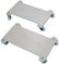 CEMAB - Sottovaso Rettangolare con Ruote (2 Pezzi) - Portata 140 kg - Misura cm 45x27,7
