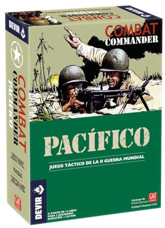Devir - Combat Commander Pacífico, Juego de Mesa, Juego de Mesa de Estrategia, Juego con Amigos, Juego de Mesa 12 Años