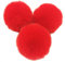 Yurosiay 10 Stück 8cm Kunstfell Pompons Groß Künstliches Kaninchenfell Bommeln Mit Elastischer Schlaufe Flauschig Kunstpelz Pompons Fellbommel Plüsch Bommel für Mützen DIY Handwerk Rot