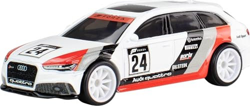 Hot Wheels Forza Motorsport Modellauto 17 Audi RS 6 Avant n° 24 – Maßstab 1/64, Länge 7 cm HVJ47
