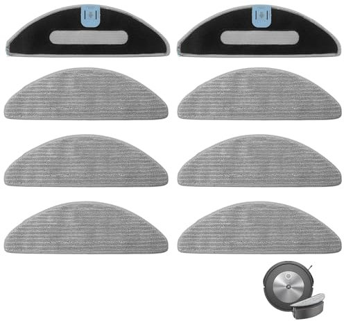 Kit di 8 panni per mocio per robot iRobot Roomba Combo i5, i5+, j5, j5+, J5+, ricambi